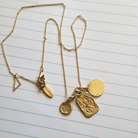 Anthropologie Postcard Charm Necklace by Serafina NWOT - Picture 7 of 7